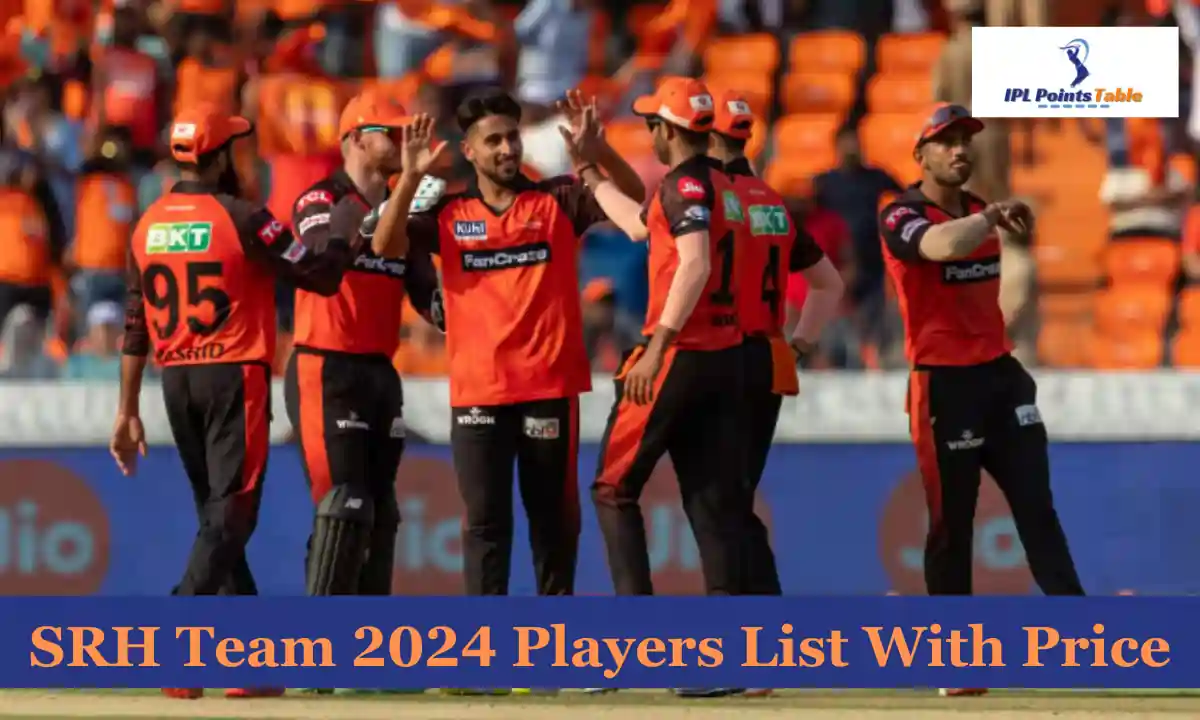 SRH Team 2024 Players List